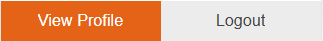 Screenshot of two buttons. The left button is orange and labeled 'View Profile,' while the right button is grey and labeled 'Logout.